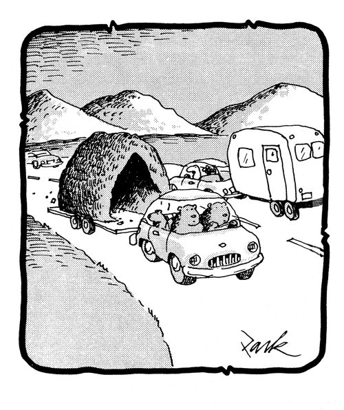 Bears with mobile cave.