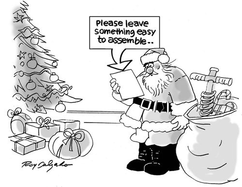 Please leave something easy to assemble.