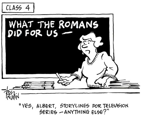 'Yes, Albert, storylines for television series - anything else?'