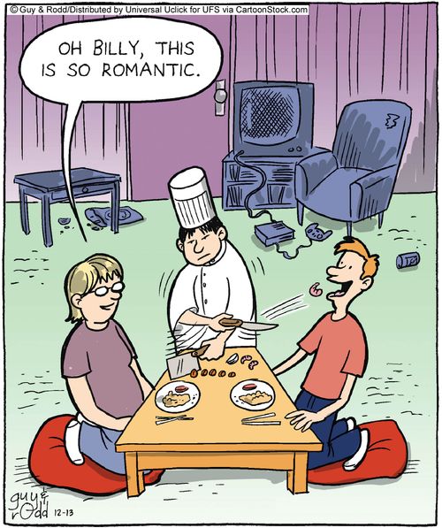 'Oh Billy, this is so romantic.'