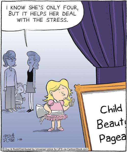 'I know she's only four, but it helps her deal with the stress.'