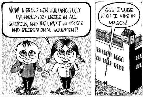 Prison vs Schools.