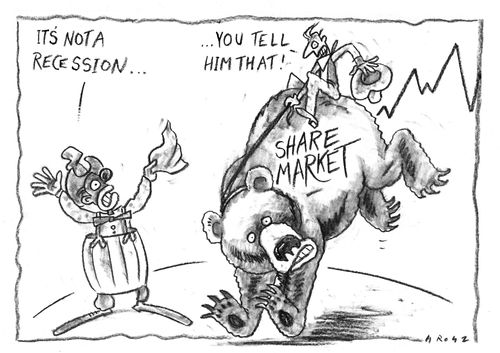 'It's not a recession...You tell him that!'