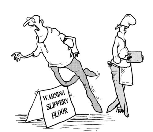 Warning Slippery Floor