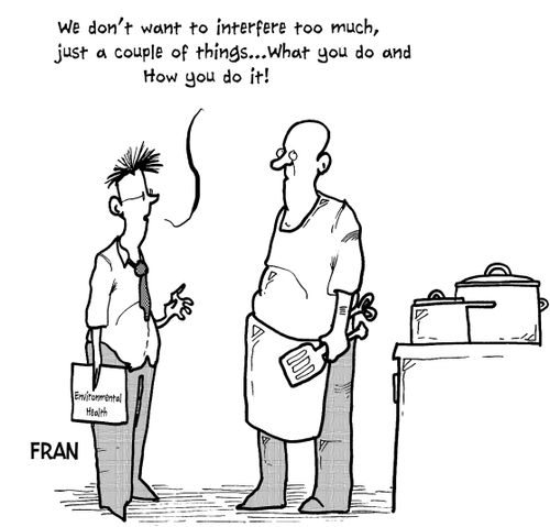 'We don't want to interfere to much, just a couple of things...what you do and how you do it!'