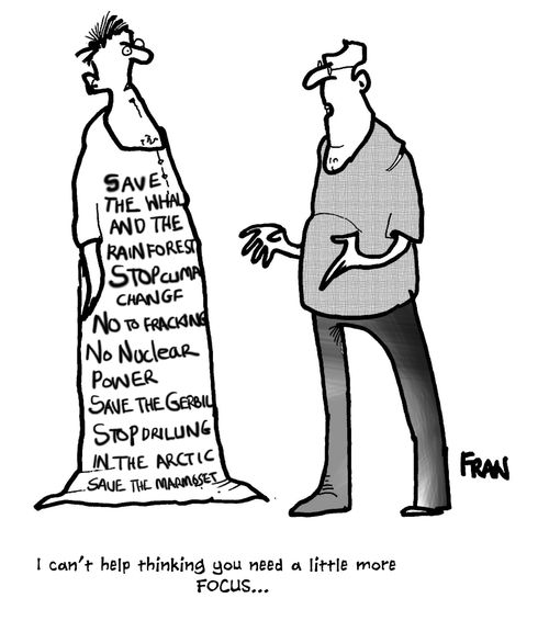 'I can't help thinking you need a little more focus....'