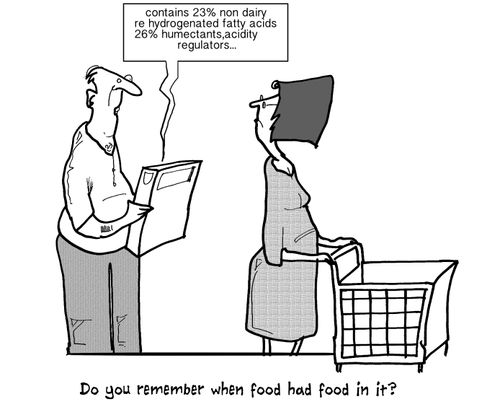 'Do you remember when food had food in it?'