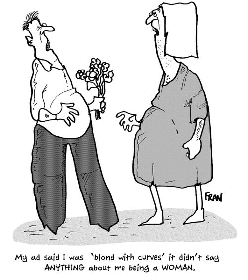 'My ad said I was 'blond with curves' it didn't say anything about me being a woman.'