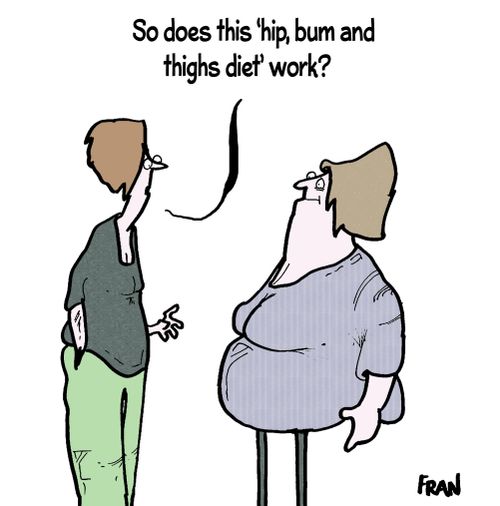 'So does this 'hip, bum and thighs diet' work?'