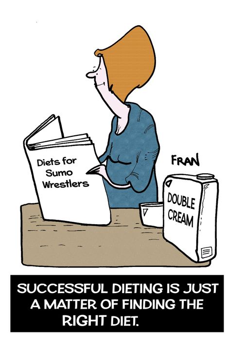 Successful dieting is just a matter of finding the right diet.