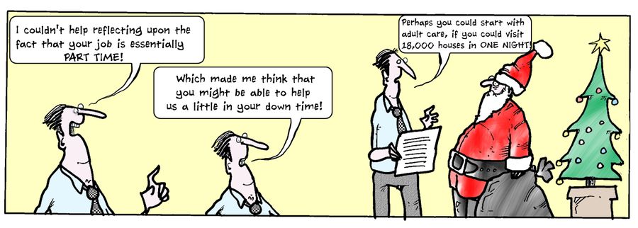 'I couldn't help reflecting upon the fact that your job is essentially part time!'