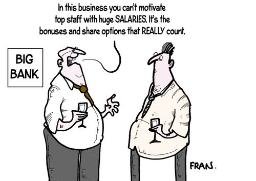 'In this business you can't motivate top staff with huge salaries. It's the bonuses and share options that really count.'