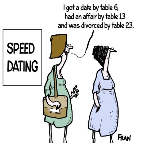 'I got a date by table 6, had an affair by table 13 and was divorced by table 23.'
