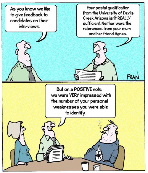 'As you know we like to give feedback to candidates on their interview.'