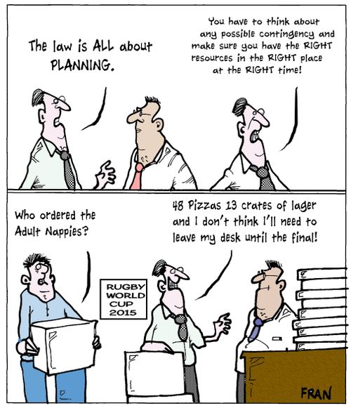 'The law is all about planning.'