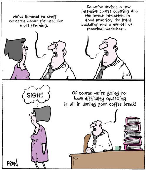 'We've listened to staff concerns about the need for more training.'