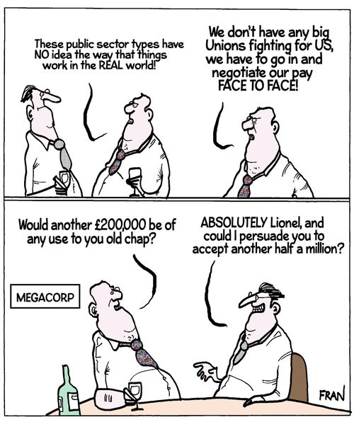 'These public sector types have no idea the way that things work in the real world!'