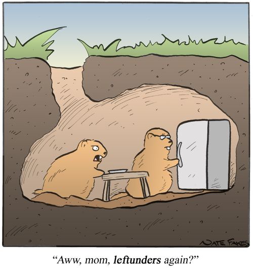 "Aww, mom, leftunders again?"