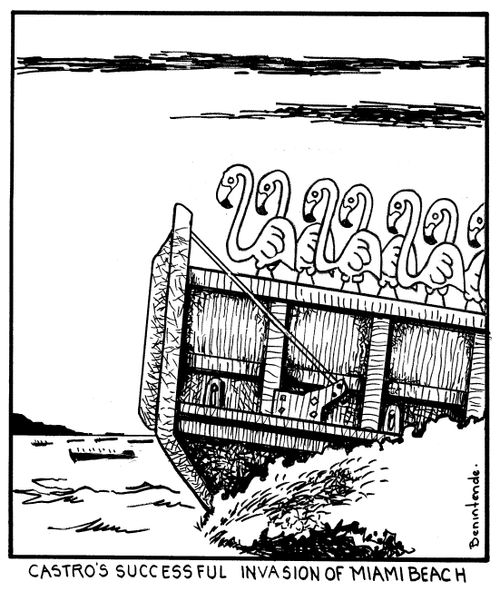 Castro's successful invasion of miami beach.