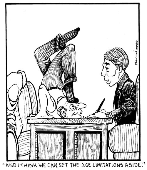"And I think we can set the age limitations aside."