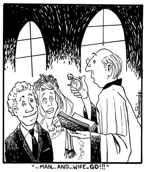 "Man...and...wife...GO!!!"