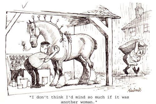 "I don't think I'd mind so much if it was another woman."
