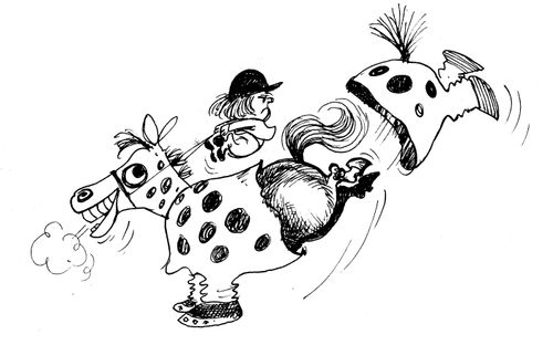 Real Horse inside a Panto Horse