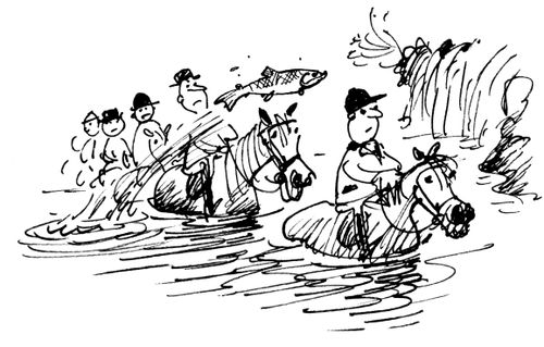 Riding in the River