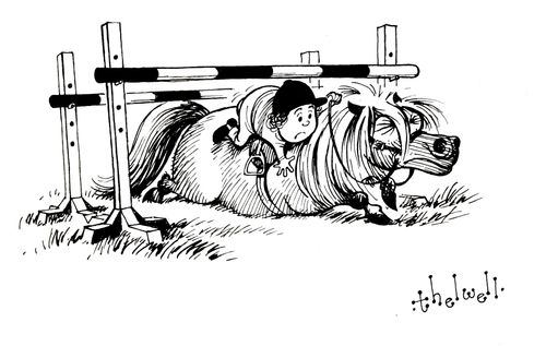 Going Under the Horse Jump.