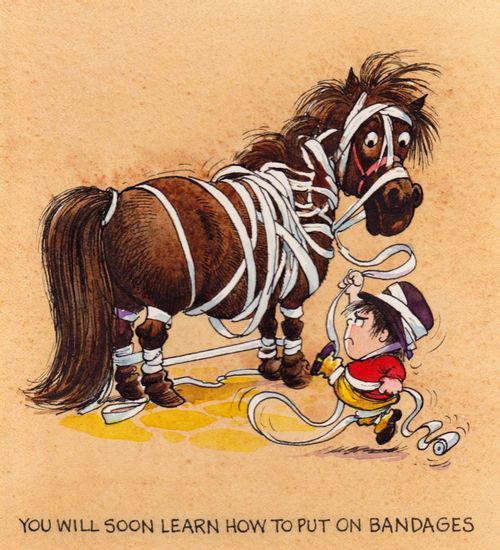 You will soon learn how to put on bandages.