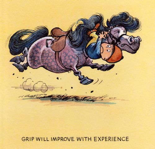 Grip will improve with experience.