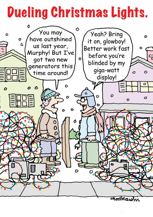 Dueling Christmas Lights
