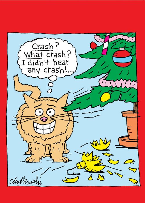 "Crash? What crash? I didn't hear any crash!..."