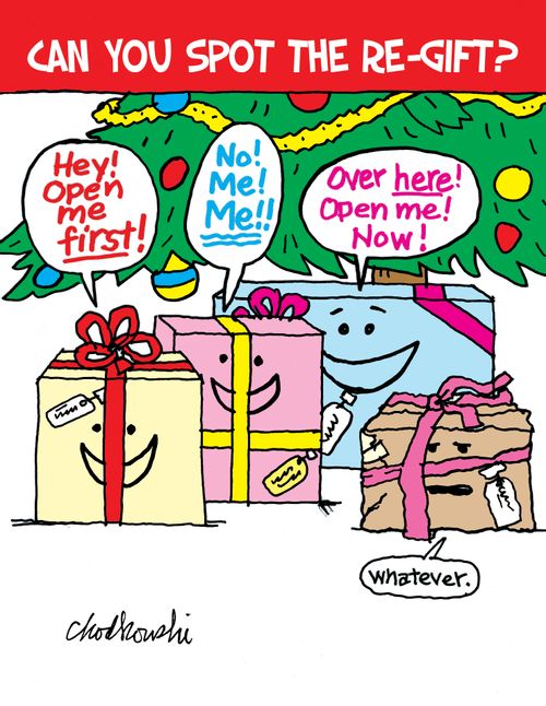 Can you spot the re-gift?