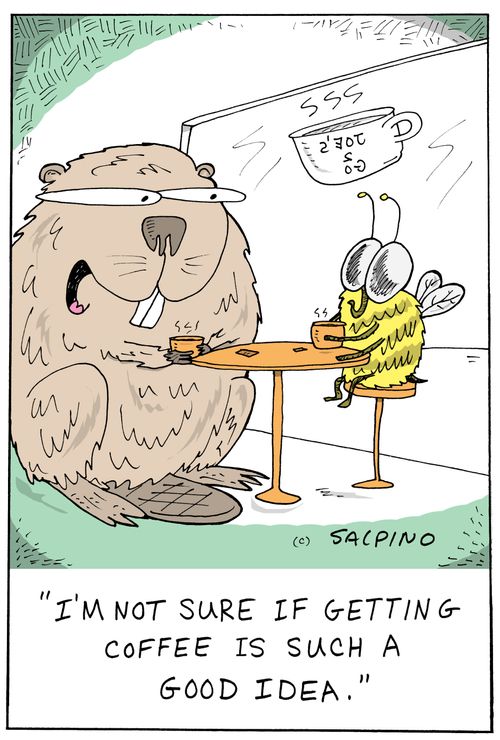 "I'm not sure if getting coffee is such a good idea."