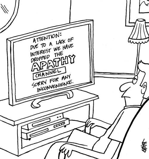Attention: Due to a lack of interest we have dropped the APATHY channel - Sorry for any inconvenience.