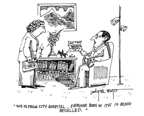 'This is from City Hospital...Everyone born in 1931 is being recalled.'