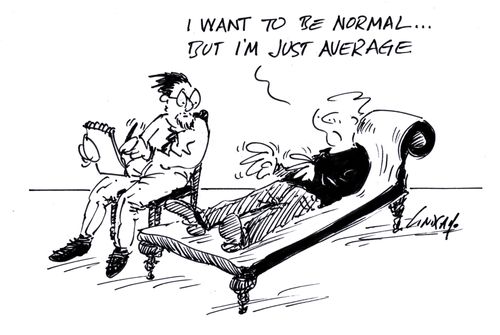 I want to be normal but I'm average.
