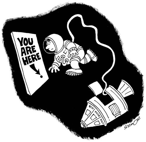 'YOU ARE HERE'
