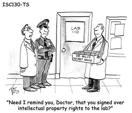 'Need I remind you, Doctor, that you signed over intellectual property rights to the lab?'
