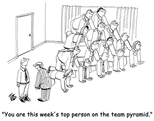 'You are this week's top person on the team pyramid.'