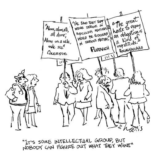 'It's some intellectual group, but nobody can figure out what they want.'