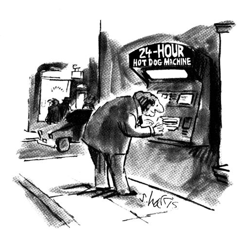 24-hour Hot Dog Machine.