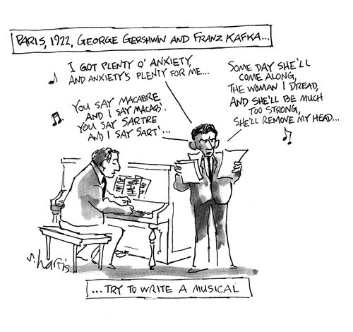 Paris, 1922, George Gershwin and Franz Kafka try to write a musical.