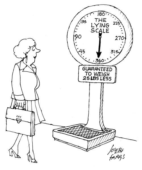 The lying scale.