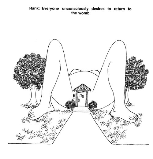Rank: Everyone unconsciously desires to return to the womb.