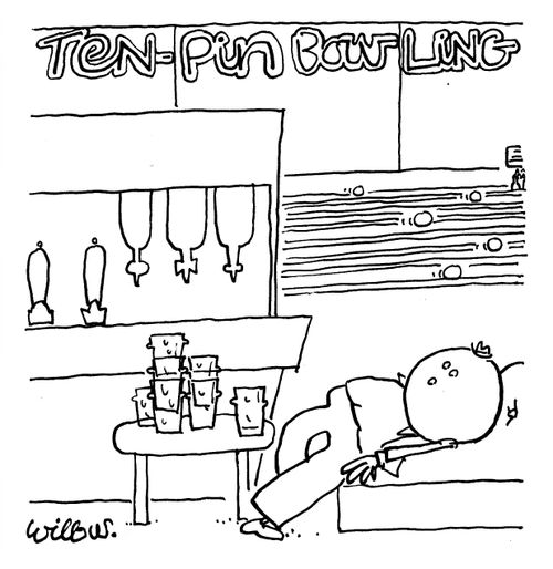 Ten pin bowling.