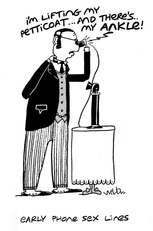 Early phone sex lines - 'I'm lifting my petticoat...and there's my ankle!'