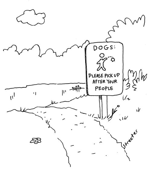 Dogs: Please pick up after your people.