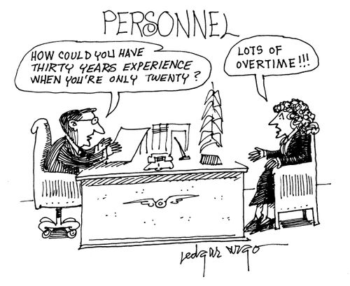 'How could you have thirty years of experience when you're only twenty?'